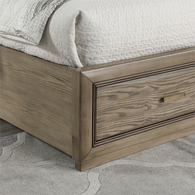 Steve Silver Sonoma 3 pc Queen Bedroom Set (2 nighstands+bed) in Gray