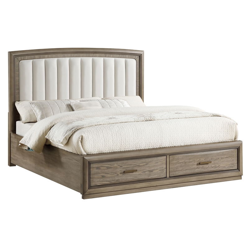 Steve Silver Sonoma 4-Piece Queen Bedroom Set in Gray