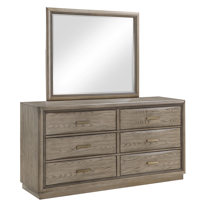 Steve Silver Sonoma 4-Piece Queen Bedroom Set in Gray