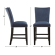 Steve Silver Camila Square 5PC Counter Dining Set with Blue Chairs
