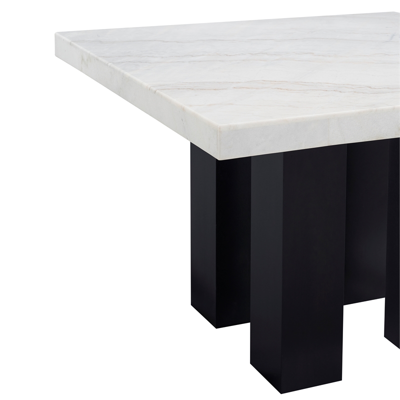 Steve Silver Camila Square 5PC Counter Dining Set with Black Chairs
