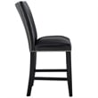 Steve Silver Camila Square 7PC Counter Dining Set with Black Chairs