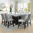 Steve Silver Camila Square 9PC Counter Dining Set with Blue Chairs