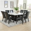 Steve Silver Camila Square 7PC Dining Set with Black Chairs