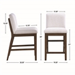 Steve Silver Canton 7PC Counter Dining Set in Brown