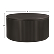 Steve Silver Colvin 3-Piece Coffee & End Table Set in Black Finish