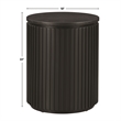 Steve Silver Colvin Round End Tablein Black Finish