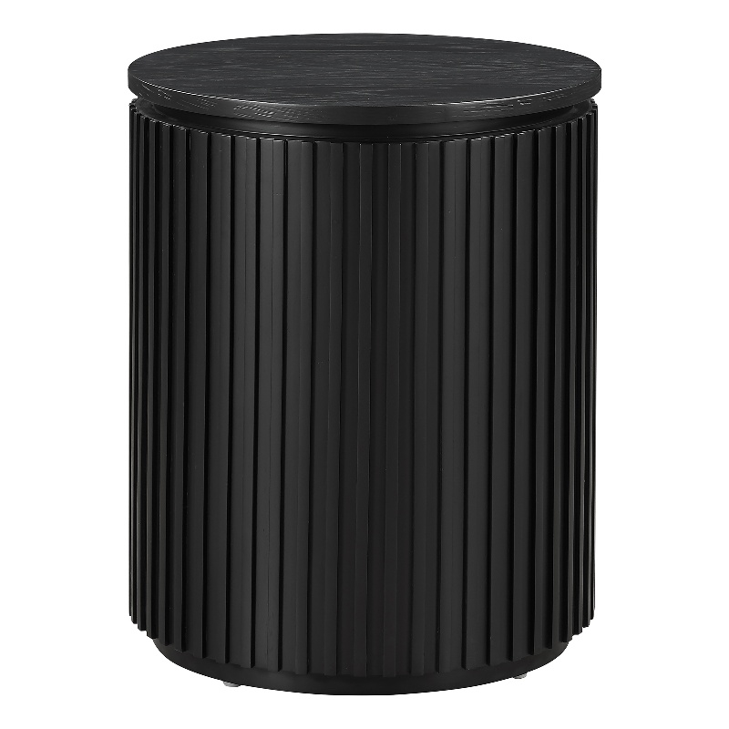 Steve Silver Colvin Round End Tablein Black Finish