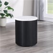 Steve Silver Colvin Round End Table in Black Finish