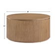 Steve Silver Colvin 3-Piece Coffee & End Table Set in Toffee Finish