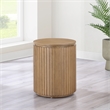 Steve Silver Colvin Round End Table in Toffee Finish