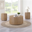Steve Silver Colvin Round End Table in Toffee Finish
