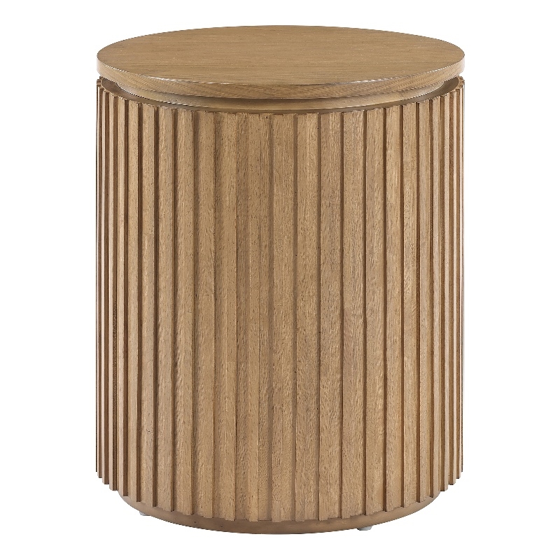 Steve Silver Colvin Round End Table in Toffee Finish