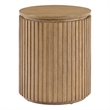 Steve Silver Colvin Round End Table in Toffee Finish