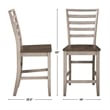 Steve Silver Abacus 5pc Counter Dining Set in Gray