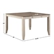 Steve Silver Abacus 5pc Counter Dining Set in Gray