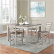 Steve Silver Abacus 5pc Counter Dining Set in Gray