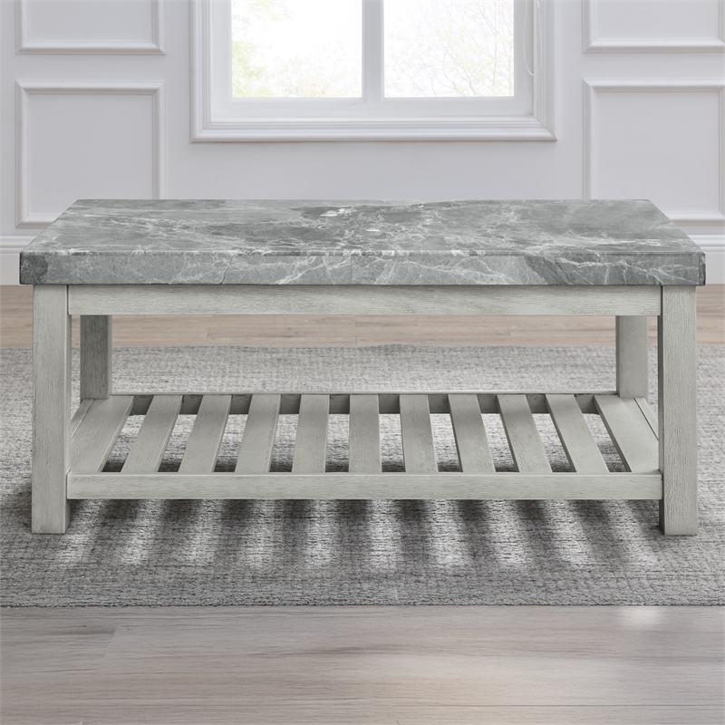 Steve Silver Canova 3PC Coffee End Table Set in White