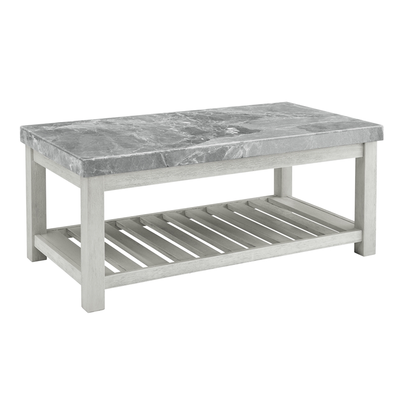 Steve Silver Canova 3PC Coffee End Table Set in White