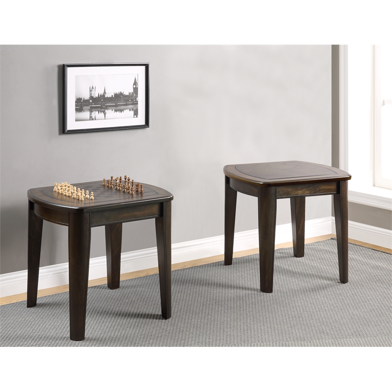 Steve Silver Diletta 3pc Coffee Table Set in Brown