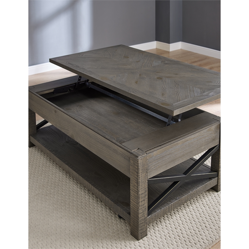 Steve Silver Dexter Cocktail & 2 End Table in Brown