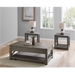 Steve Silver Dexter Cocktail & 2 End Table in Brown