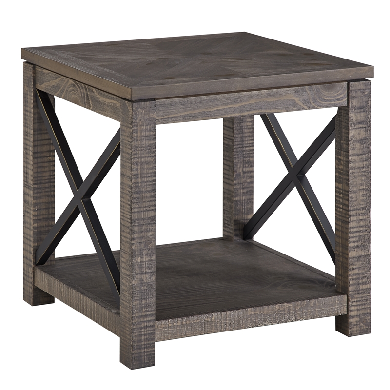 Steve Silver Dexter Cocktail & 2 End Table in Brown