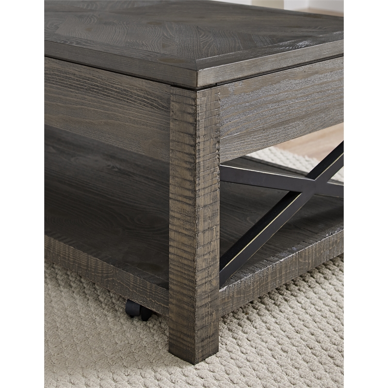 Steve Silver Dexter Cocktail & 2 End Table in Brown