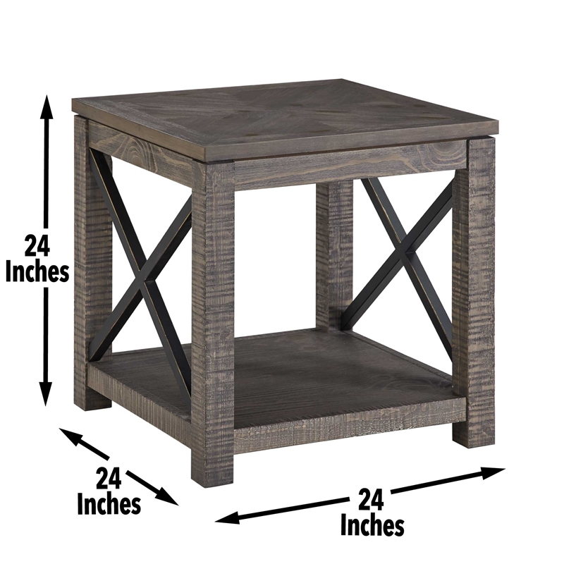 Steve Silver Dexter Cocktail & 2 End Table in Brown