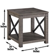 Steve Silver Dexter Cocktail & 2 End Table in Brown