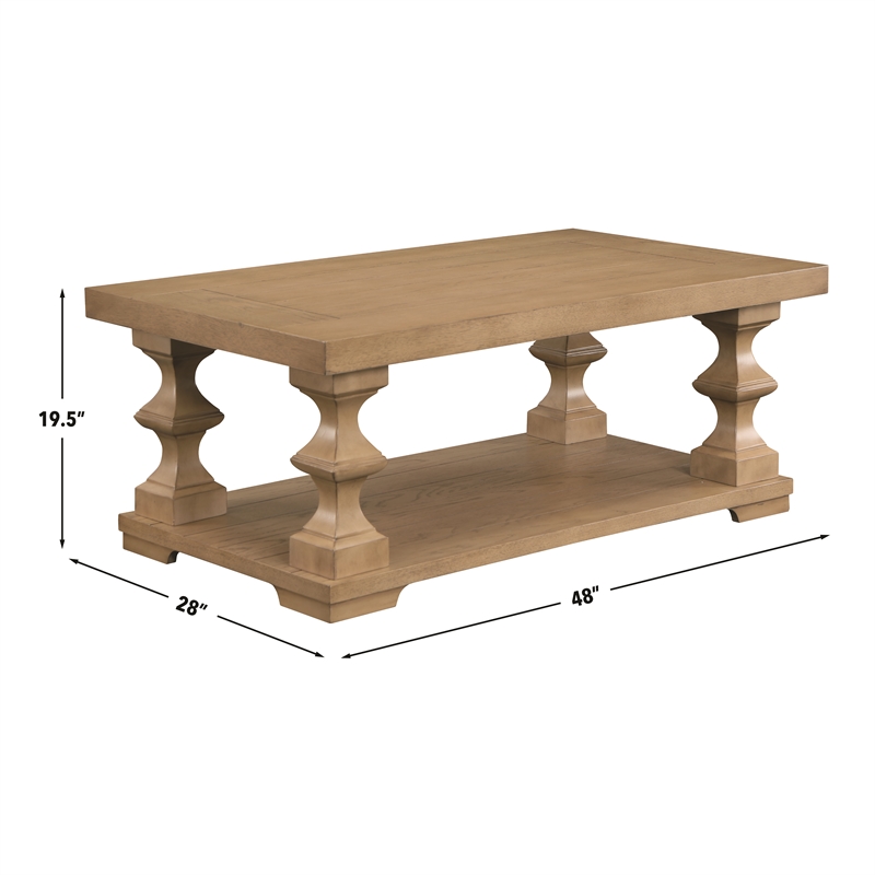 Steve Silver Dory 3-Piece Round Coffee & End Table Set Sand