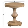 Steve Silver Dory 3-Piece Round Coffee & End Table Set Sand