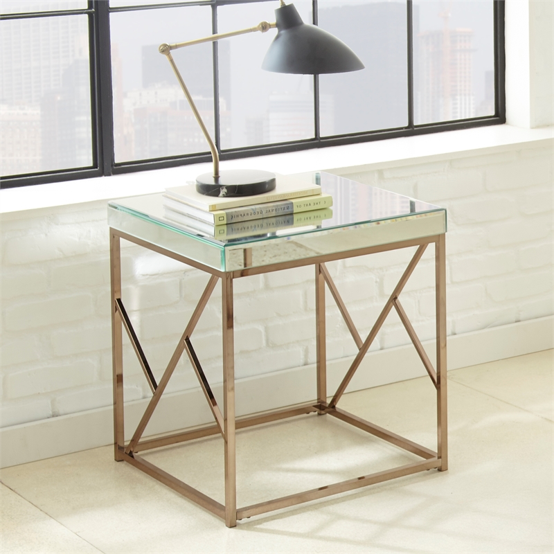 Steve Silver Evelyn 3pc Coffee & End Table Set in Tan
