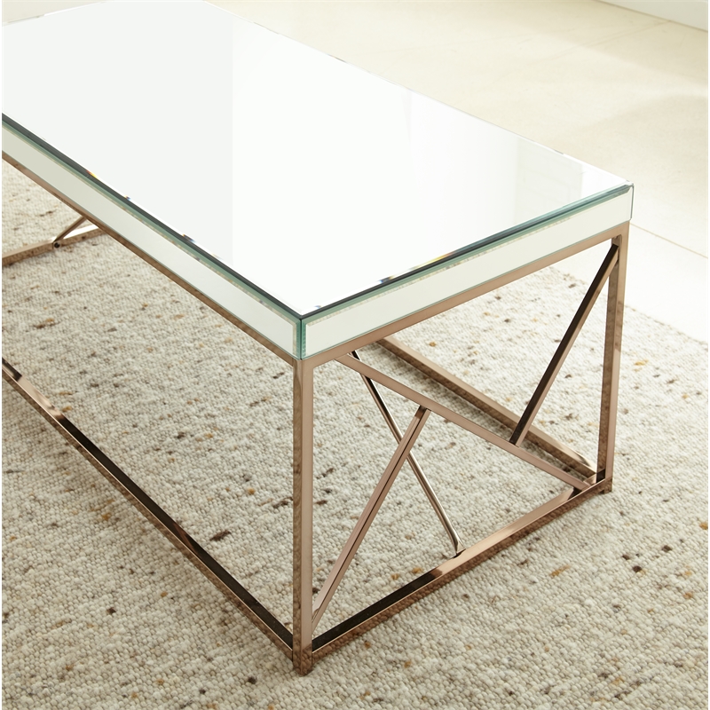 Steve Silver Evelyn 3pc Coffee & End Table Set in Tan