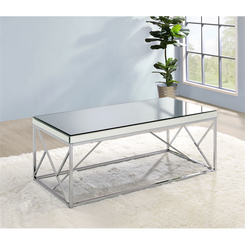 Steve Silver Evelyn 3pc Coffee Table Set in Gray