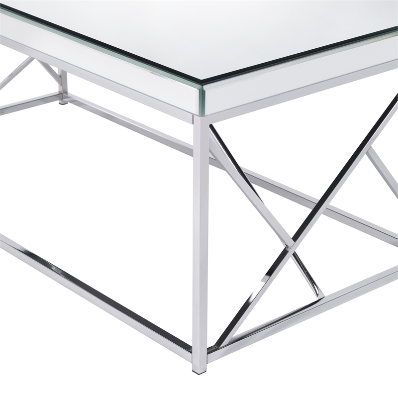 Steve Silver Evelyn 3pc Coffee Table Set in Gray