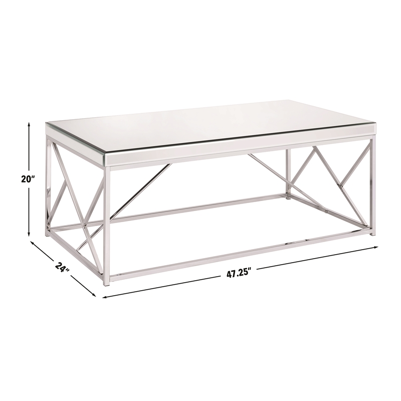 Steve Silver Evelyn 3pc Coffee Table Set in Gray