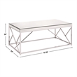 Steve Silver Evelyn 3pc Coffee Table Set in Gray