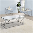 Steve Silver Evelyn 3pc Coffee Table Set in Gray