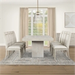 Steve Silver Garland 5pc Dining Set in Tan/Sand