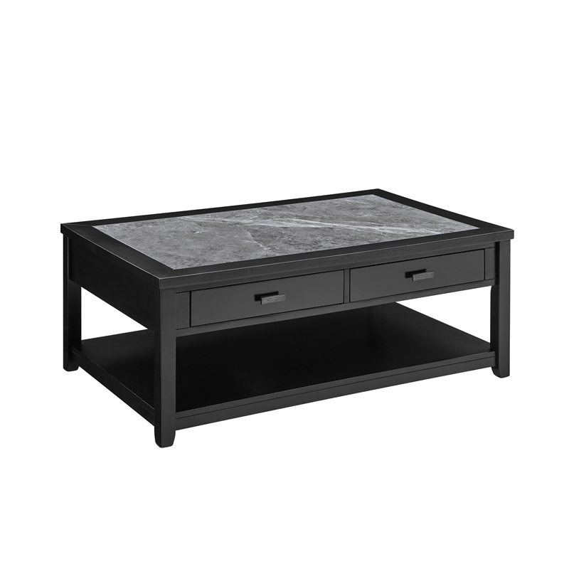 Steve Silver Garvine Coffee & End Table Set (C+2E) in Black