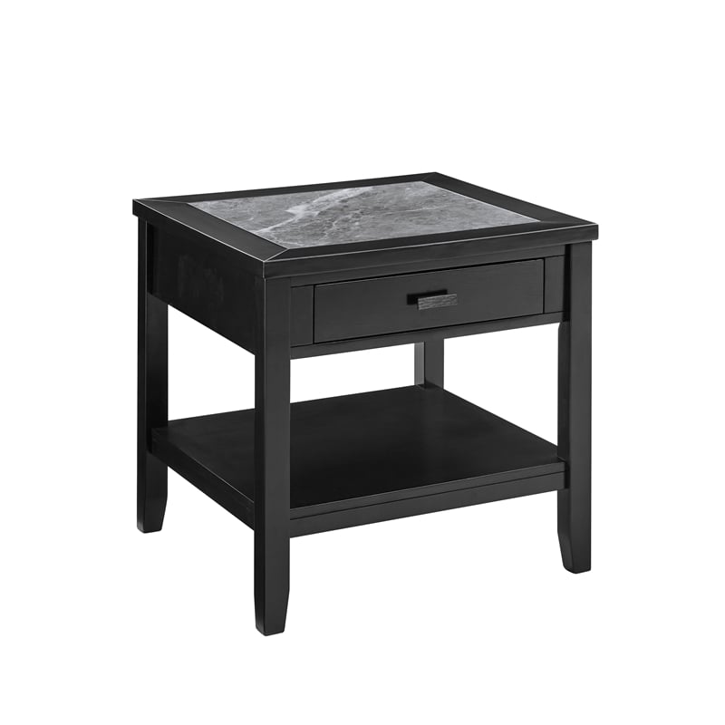 Steve Silver Garvine Coffee & End Table Set (C+2E) in Black
