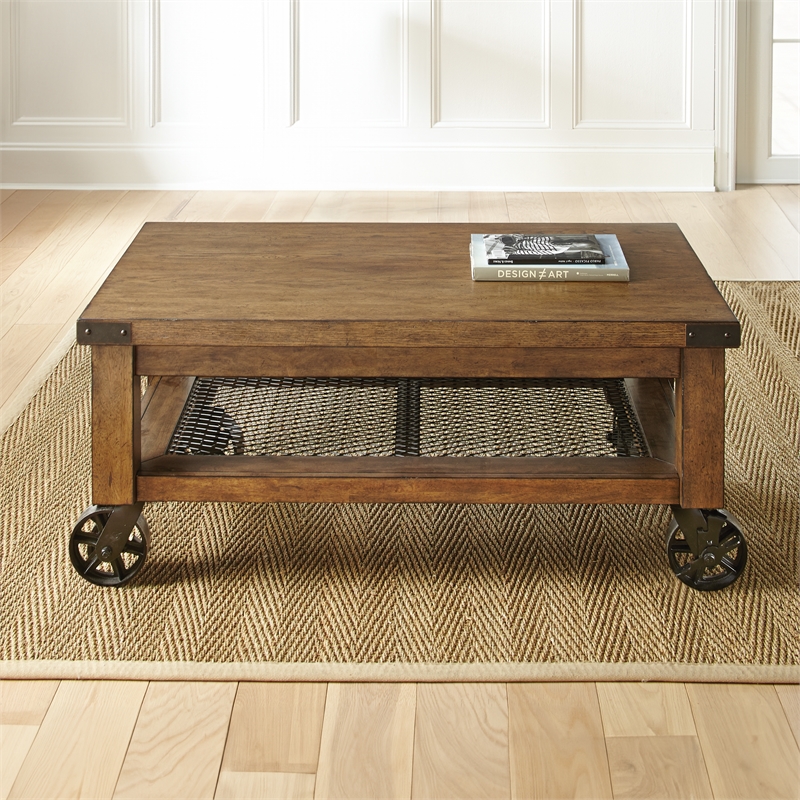 Steve Silver Hailee 3pc Coffee Table Set in Brown