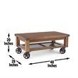 Steve Silver Hailee 3pc Coffee Table Set in Brown