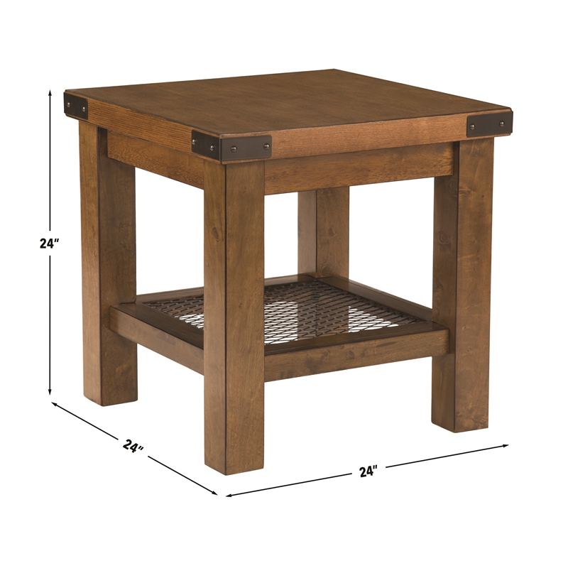 Steve Silver Hailee 3pc Coffee Table Set in Brown