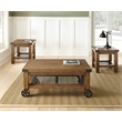Steve Silver Hailee 3pc Coffee Table Set in Brown