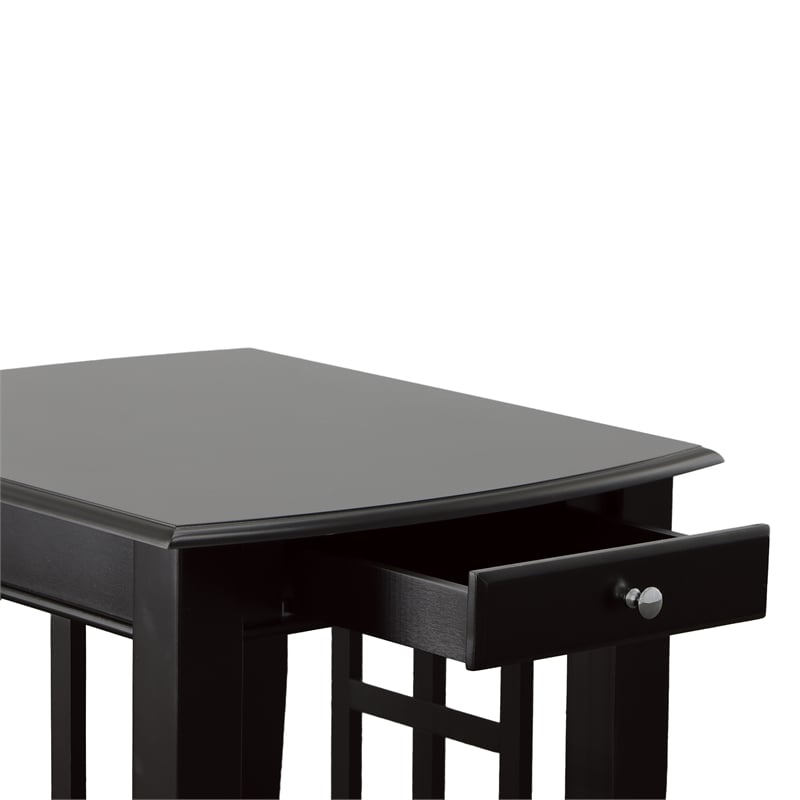 Steve Silver Cassidy 3pc Coffee & End Table Set in Black
