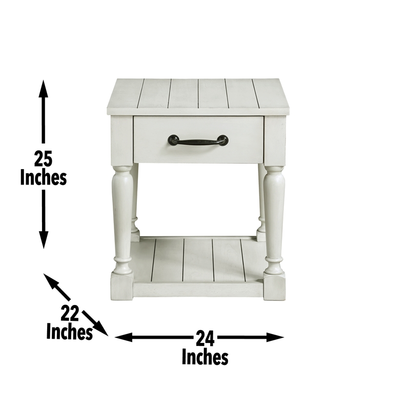 Steve Silver Hemingway 3pc Coffee Table Set in White