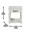 Steve Silver Hemingway 3pc Coffee Table Set in White