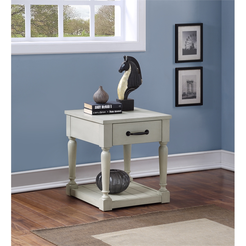 Steve Silver Hemingway 3pc Coffee Table Set in White